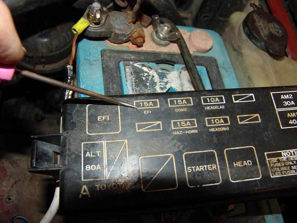 Sparky's Answers - 1994 Toyota Pickup, EFI FuseBlows 2010 rav4 fuse block diagram 